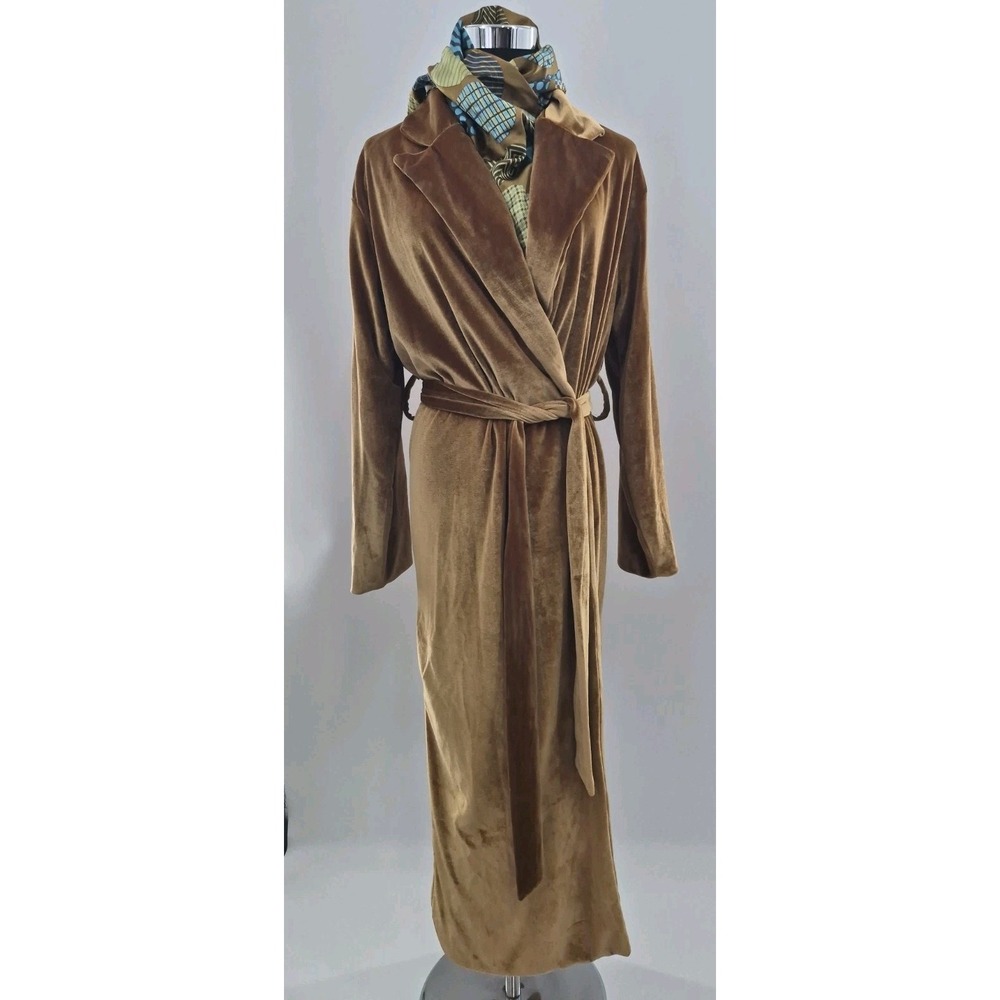 Gold Crushed Velvet Robe/ Jacket